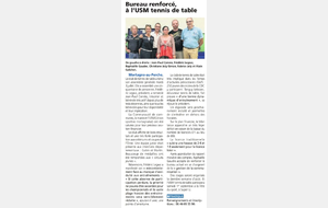 Le Perche 25 juillet 2018 : Bureau renforcé à l'USM Tennis de Table