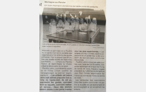 Journal le Perche du 20 Décembre : Tennis de Table avec l'USEP