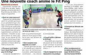 Le Perche 28/09/2022  - Une nouvelle coach anime le Fit-Ping