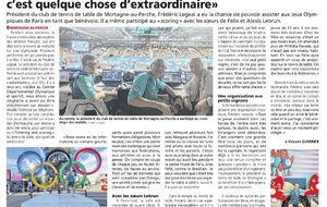 Le Perche : 14/08/2024 - Bénévole au Jeux Olympiques...